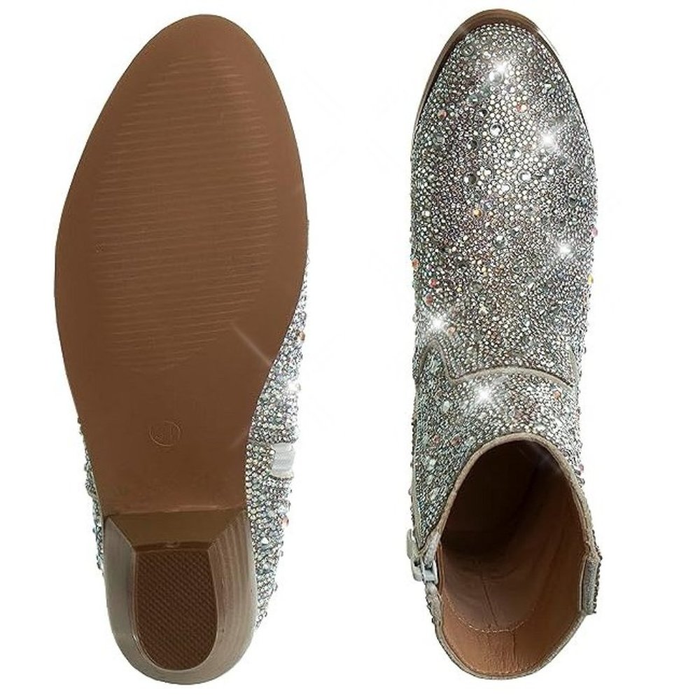 💕NWT Swarovski Crystal Rhinestone Girls Cowboy Boots BARBIE Halloween Costume - Picture 4 of 5